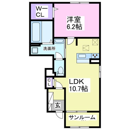 エスポワールの物件間取画像